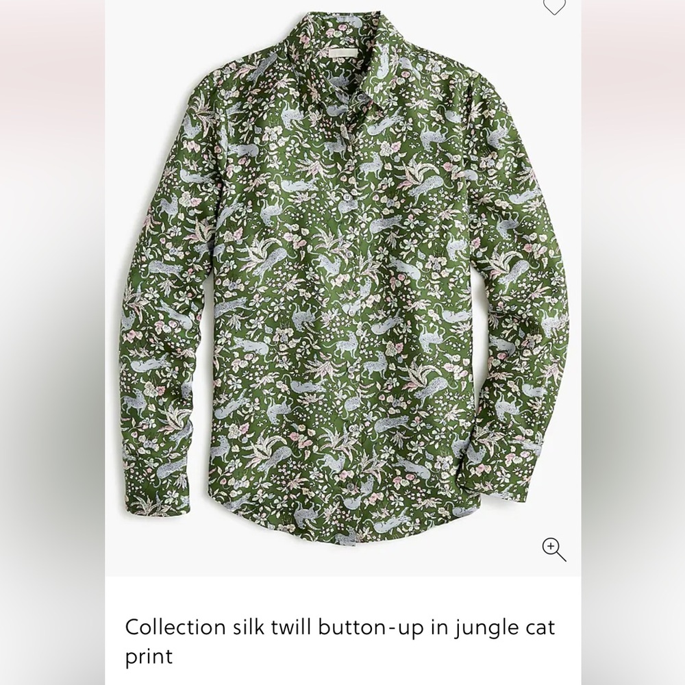 Luxurious J. Crew Collection Silk Twill Blouse